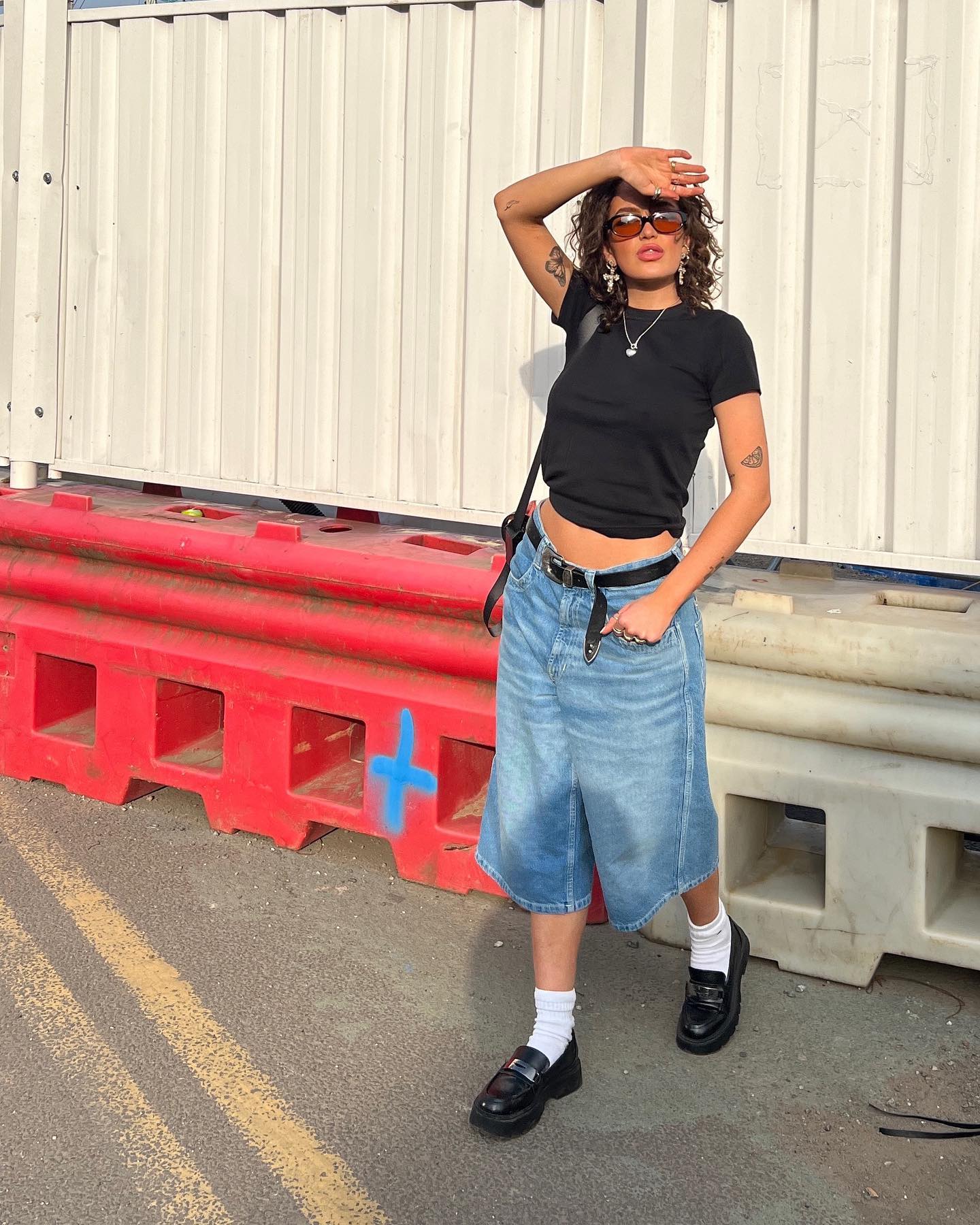 Baggy Jorts With Medium Top