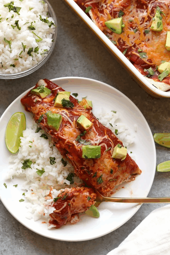 Chicken & Sweet Potato Enchiladas
