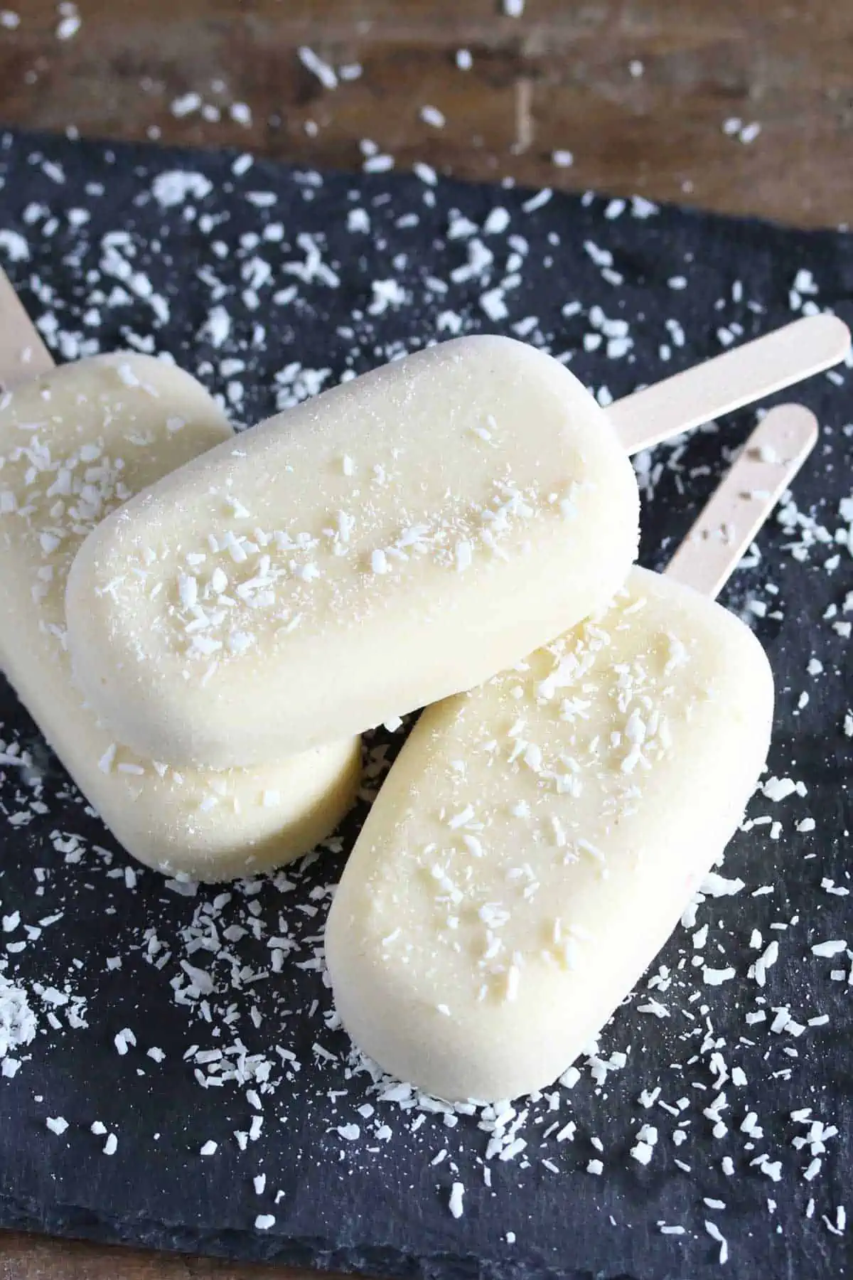 Creamy Coconut Mango Popsicles