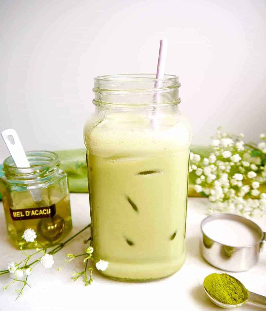Matcha Almond Milk Slush
