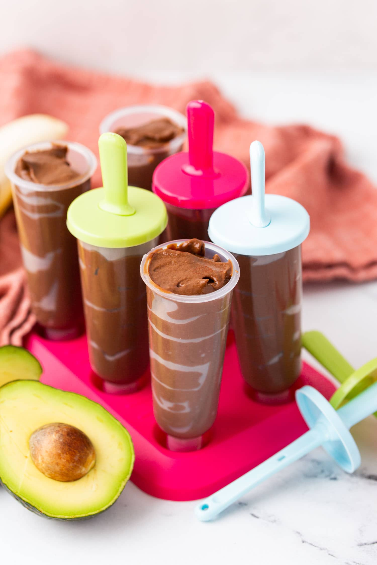 Chocolate Avocado Fudge Pops