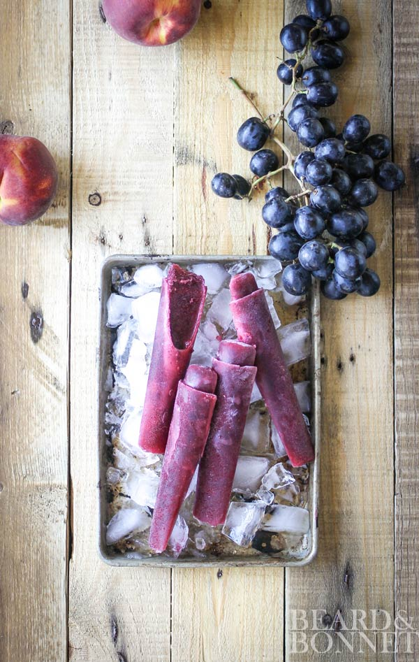 Grape Juice Popsicles