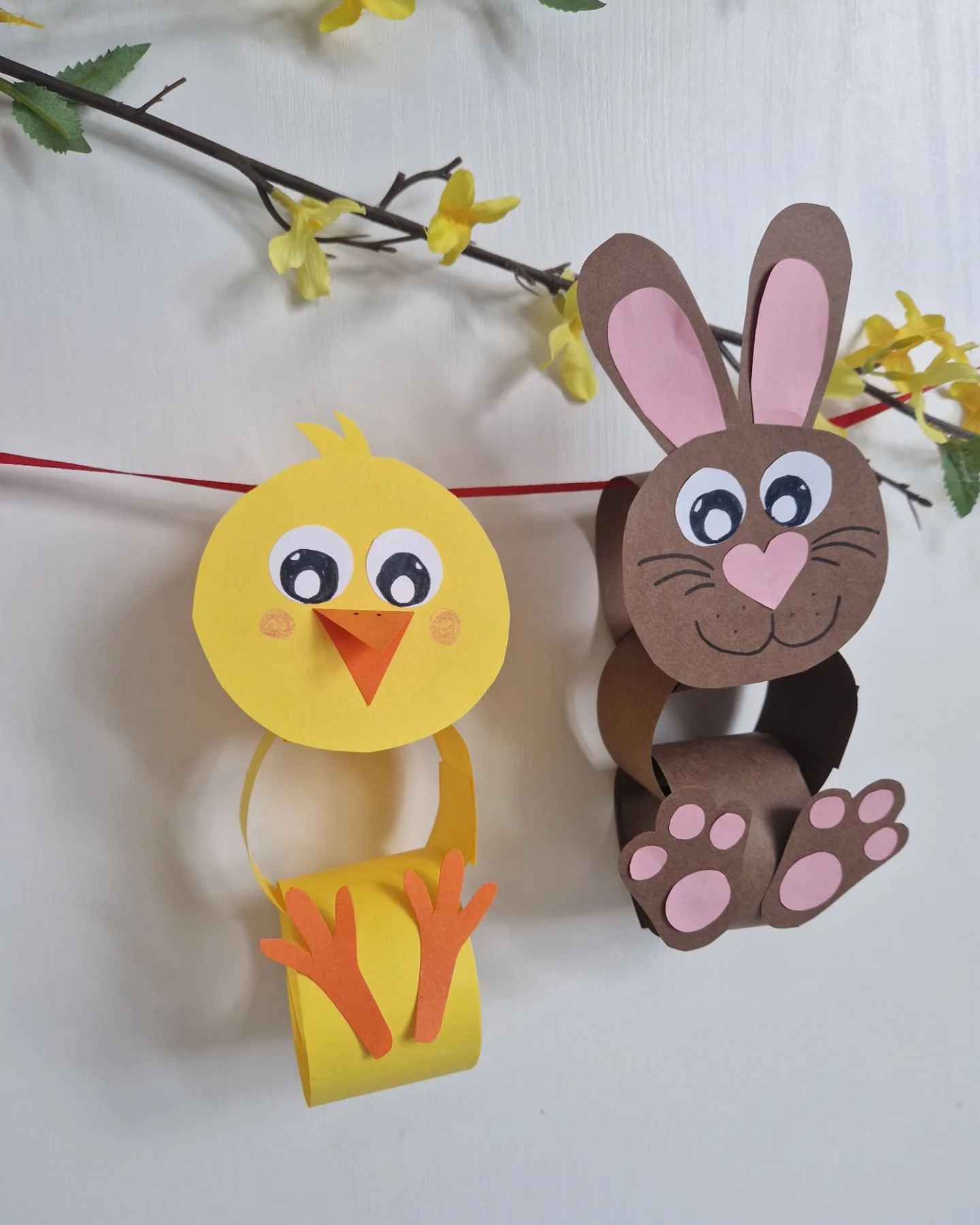 Chick And Rabbit Paper craft