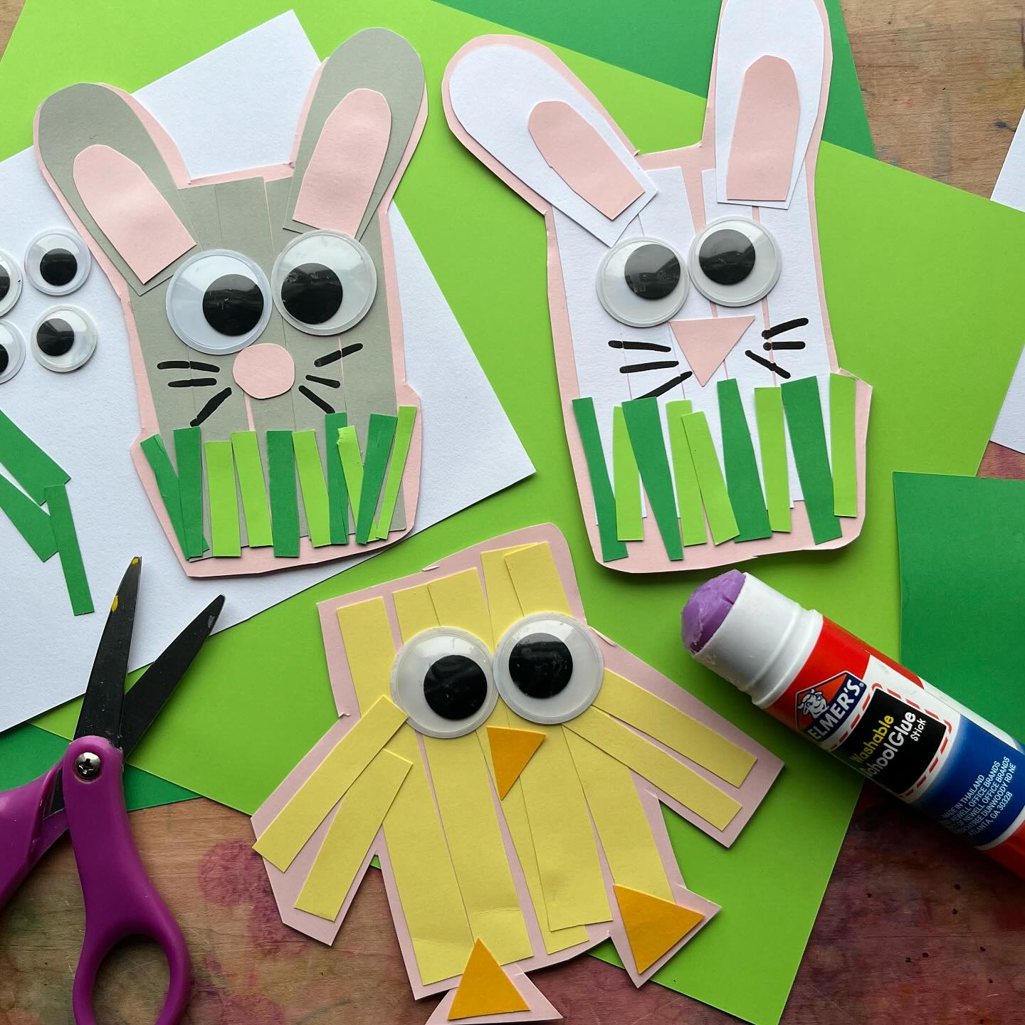 Paper strip animals