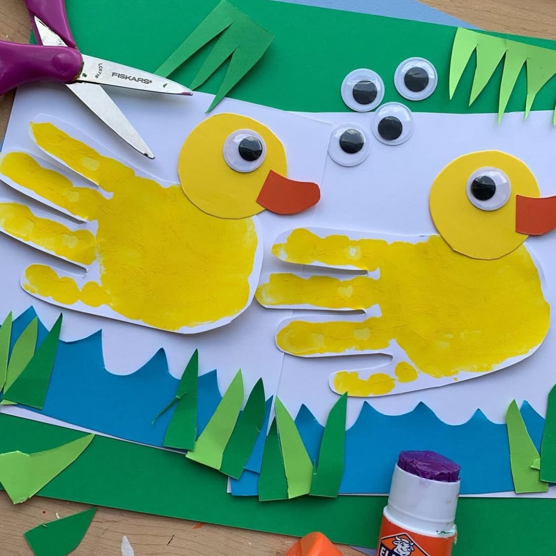 Handprint Paper Ducks