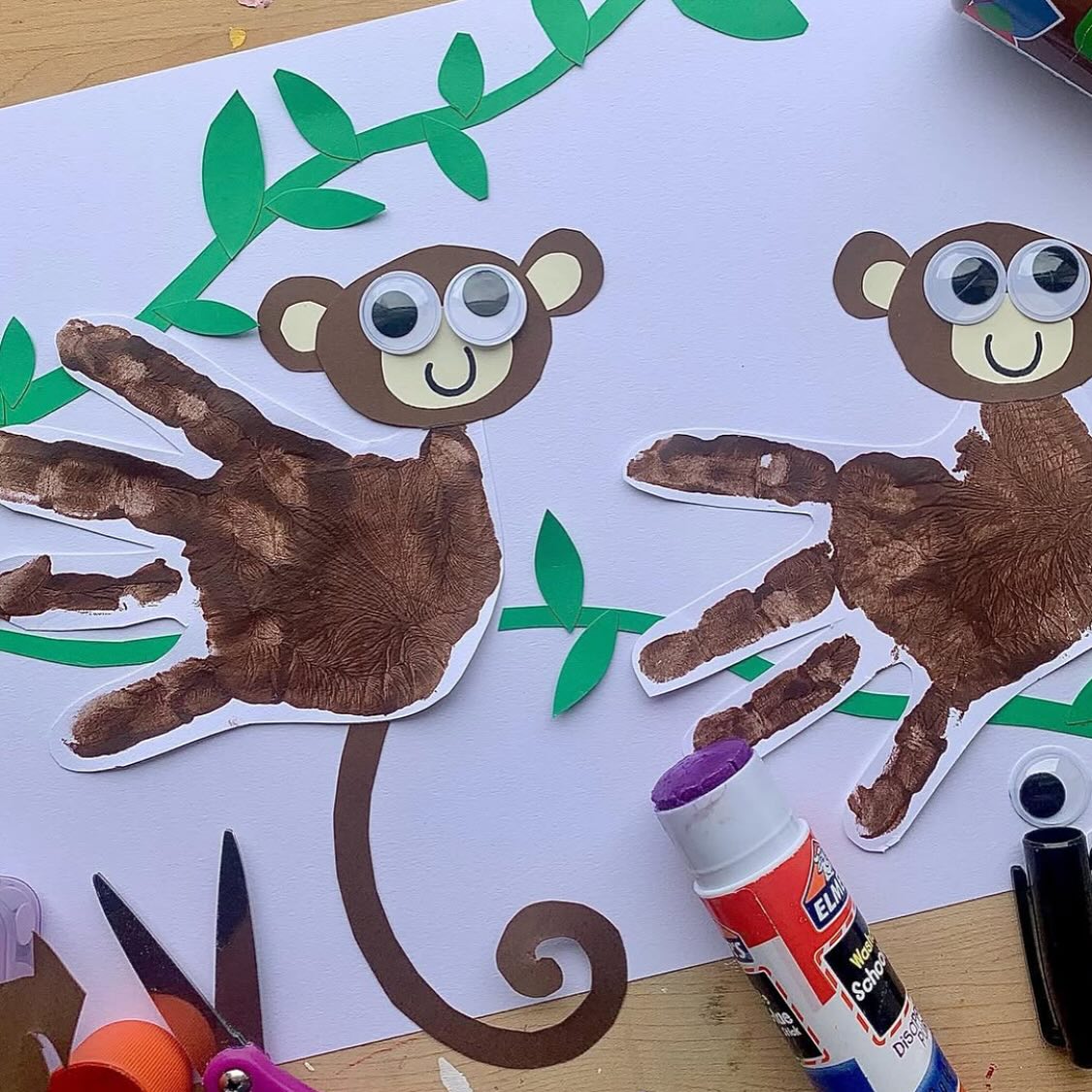 Handprint Monkey Craft