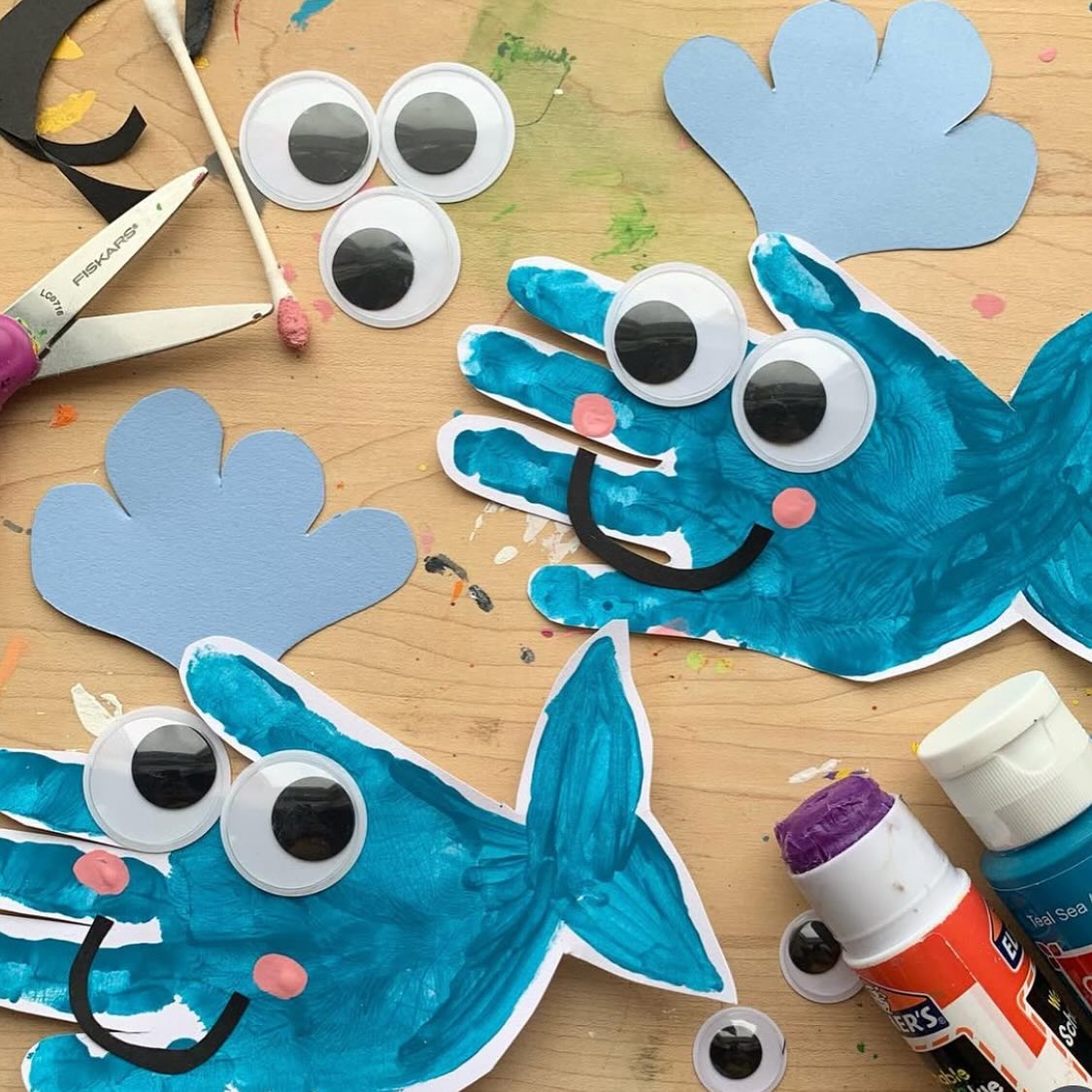 Adorable Fingerprint Fish Craft