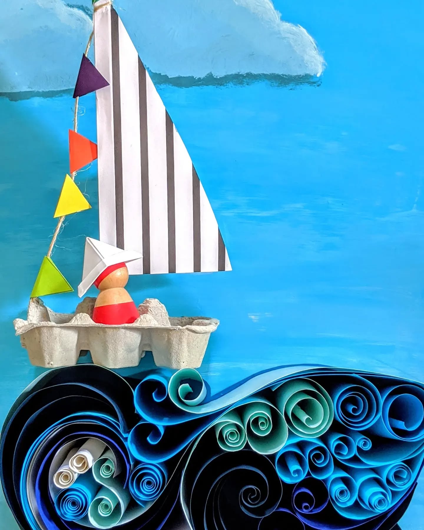 Egg Carton Boat