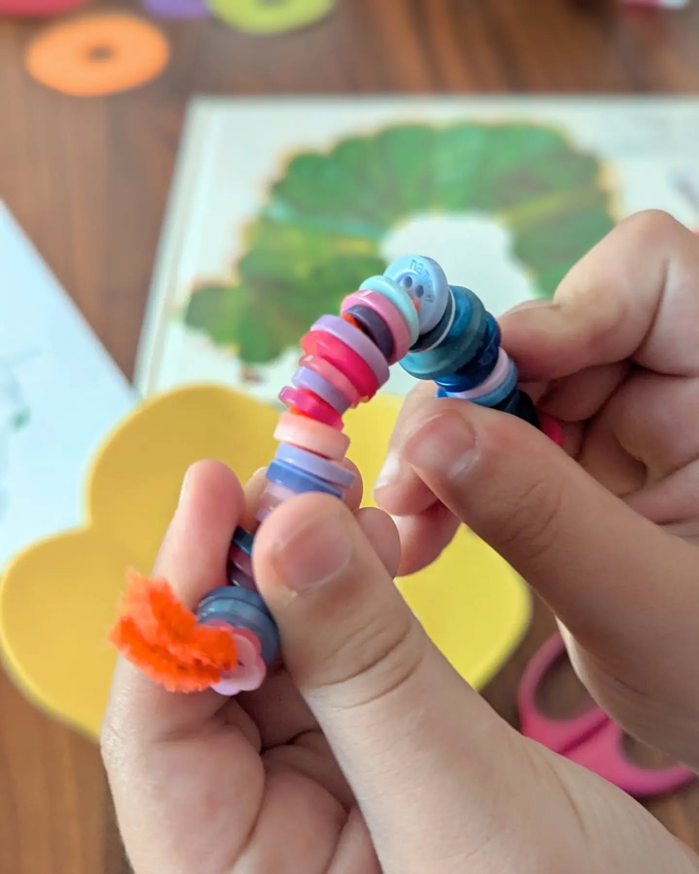 Caterpillar Button Craft