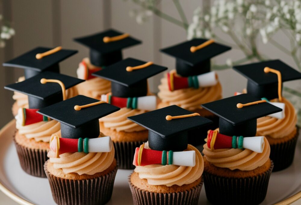 Easy Graduation Cupcakes