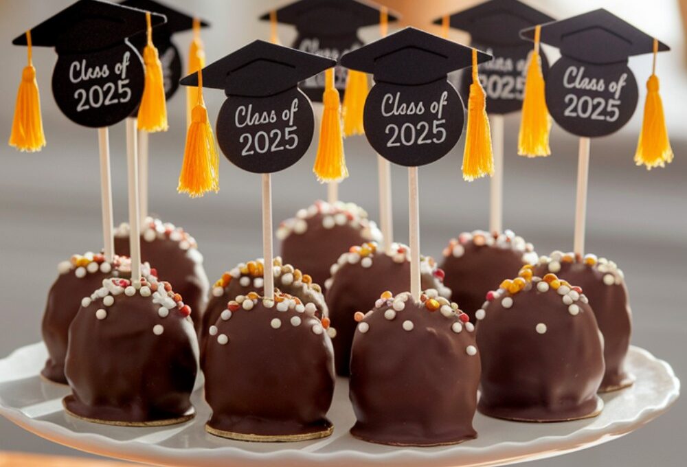 Easy Graduation Pop Cakes