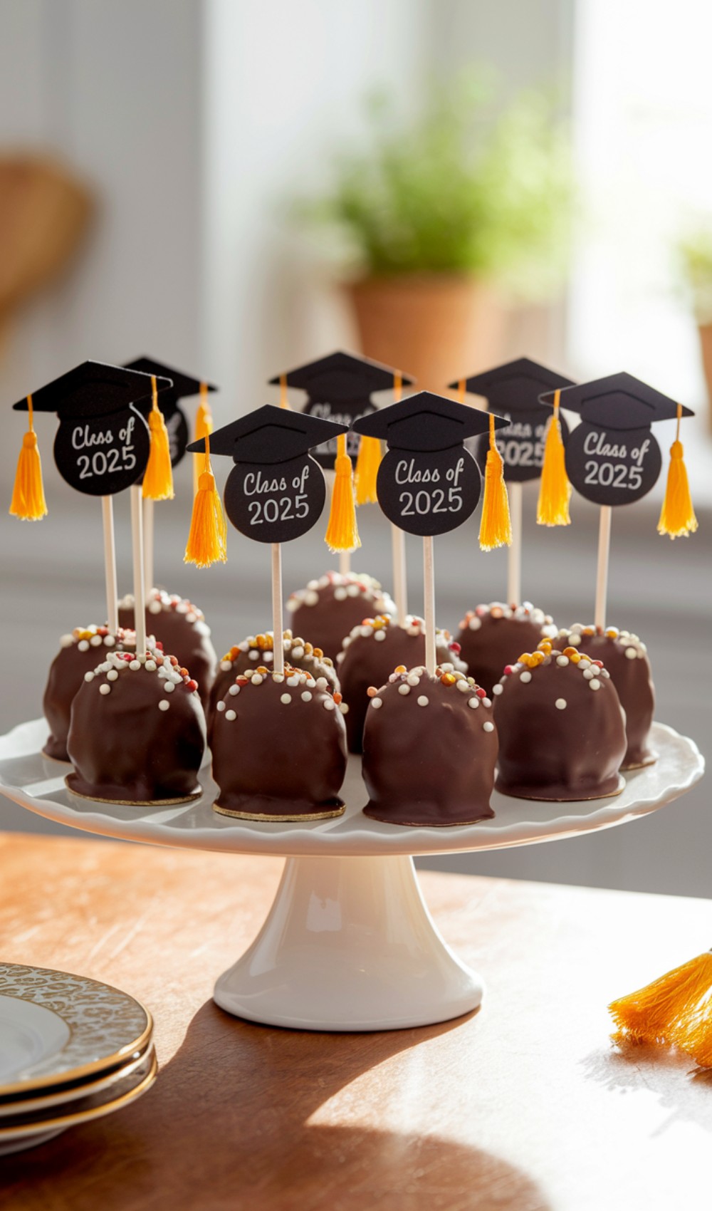 Easy Graduation Pop Cakes
