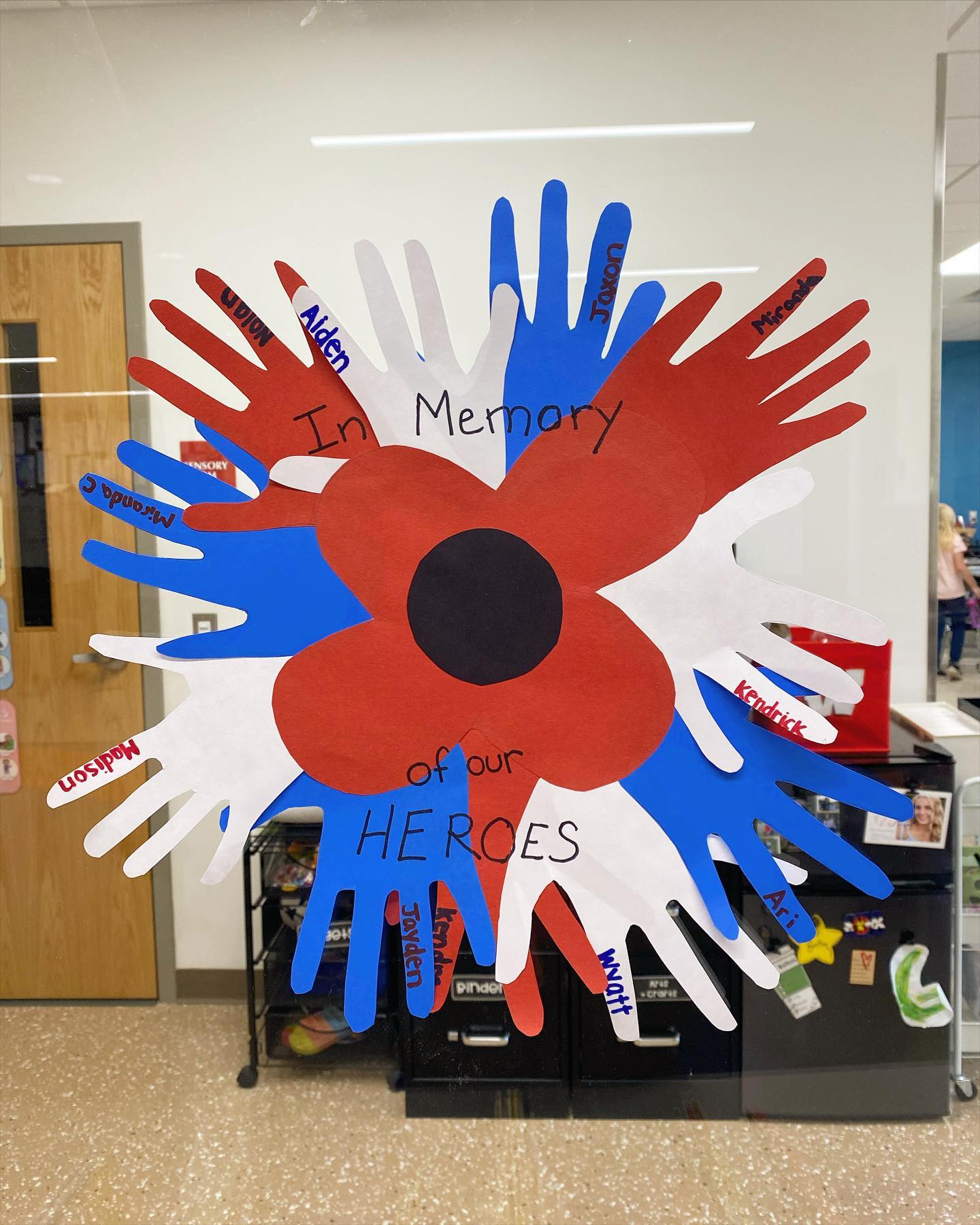 Handprint Wreath Memorial Day Craft