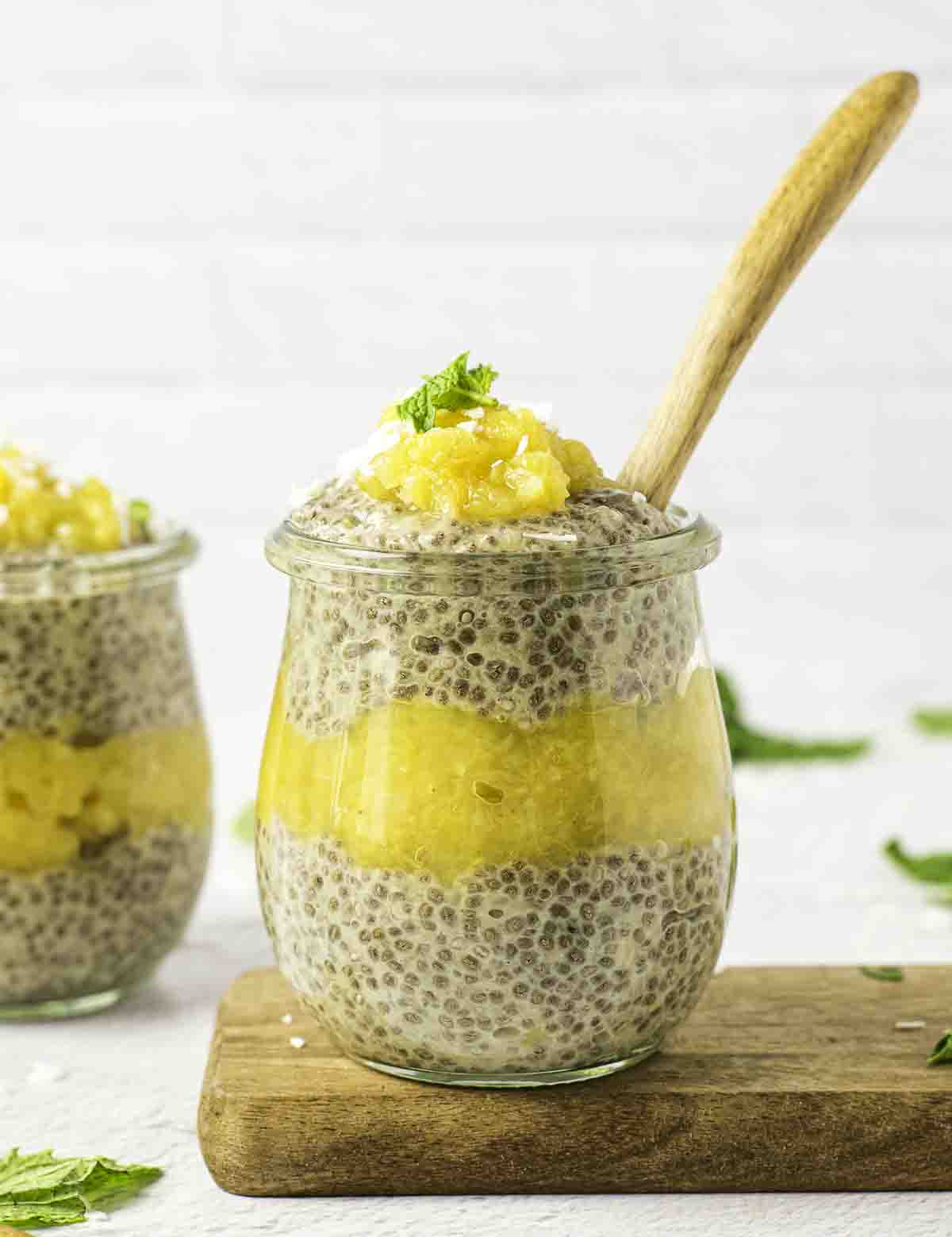 Coconut Chia Pudding with Pineapple