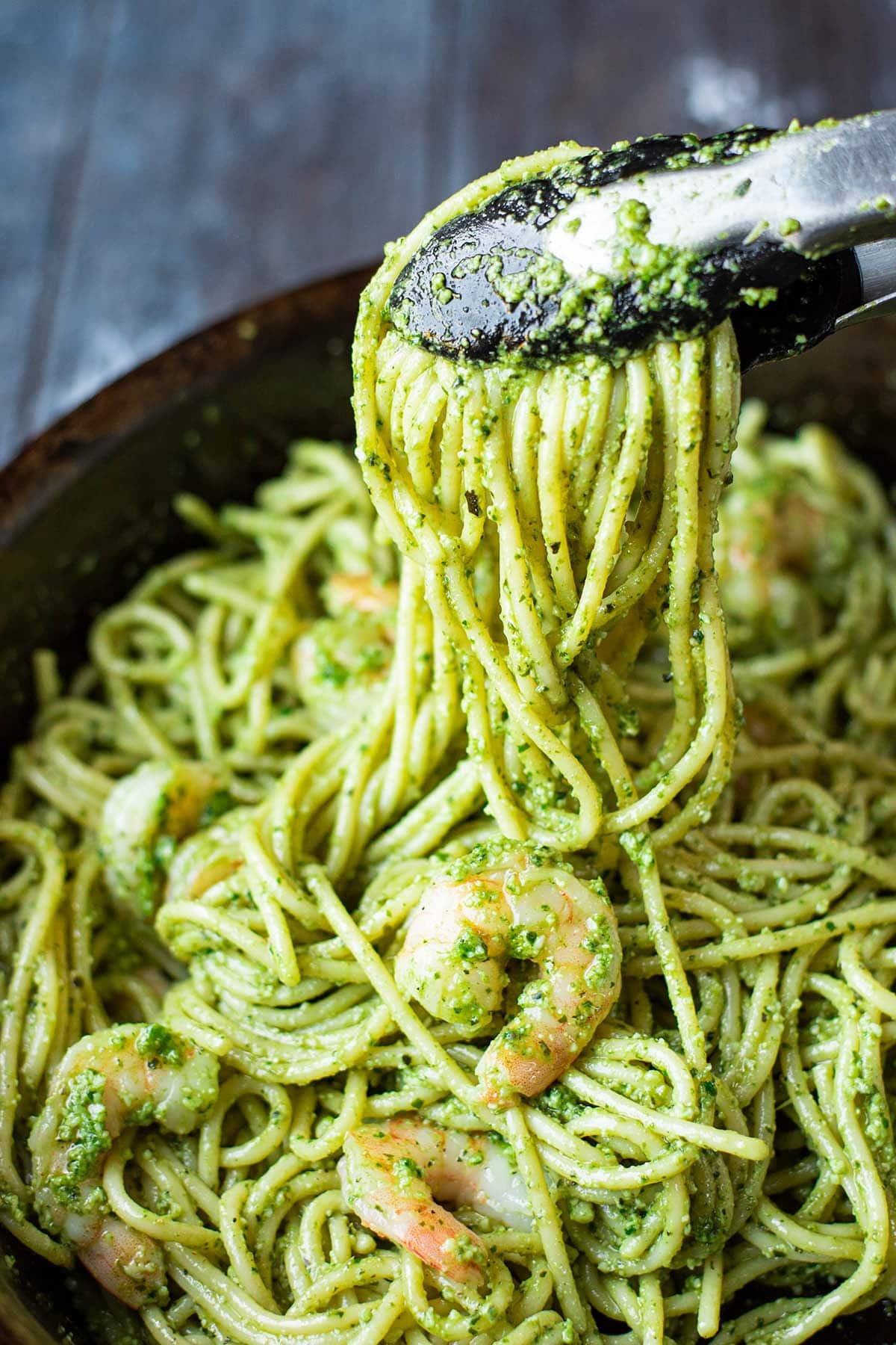 Shrimp Pesto Pasta