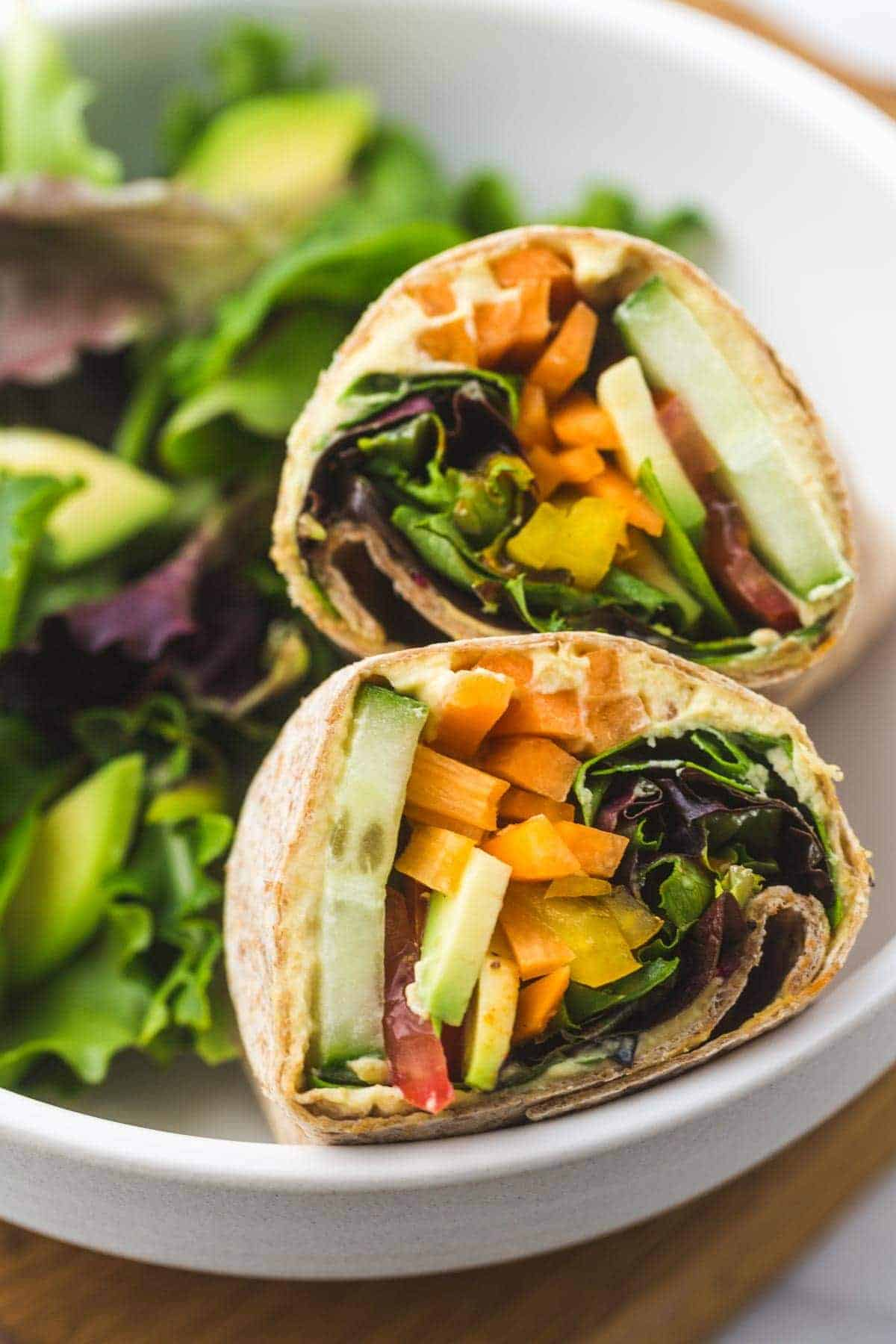 Hummus and Veggie Wrap