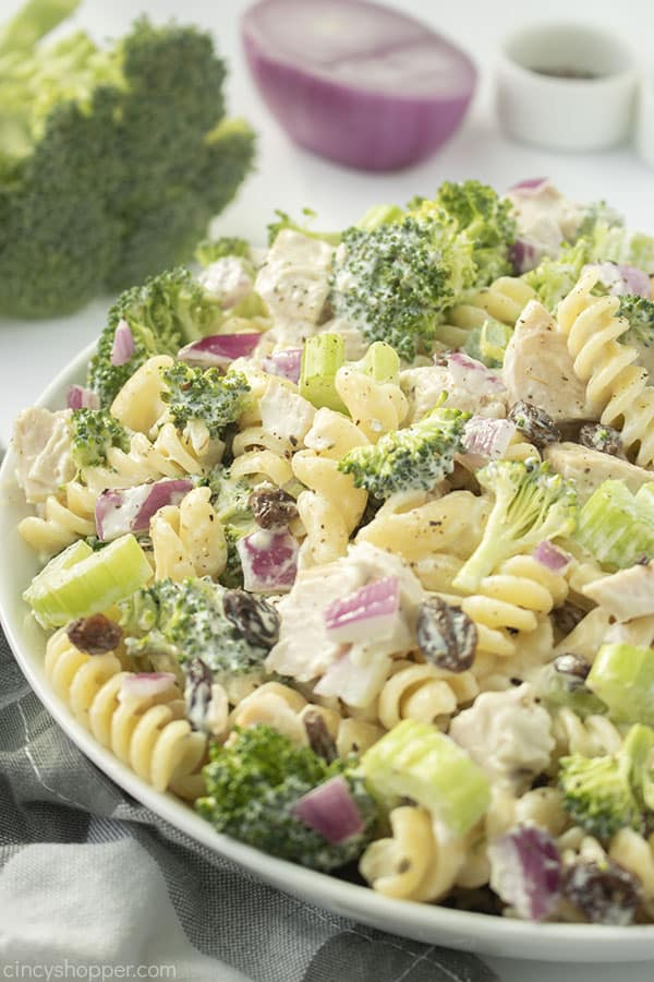 Pasta Salad with Chicken and Broccoli