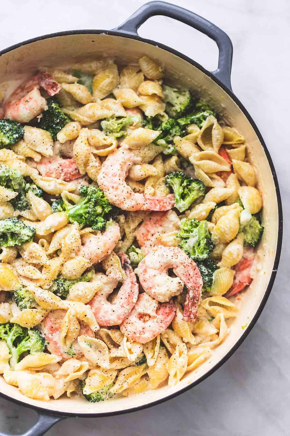 Shrimp and Broccoli Alfredo