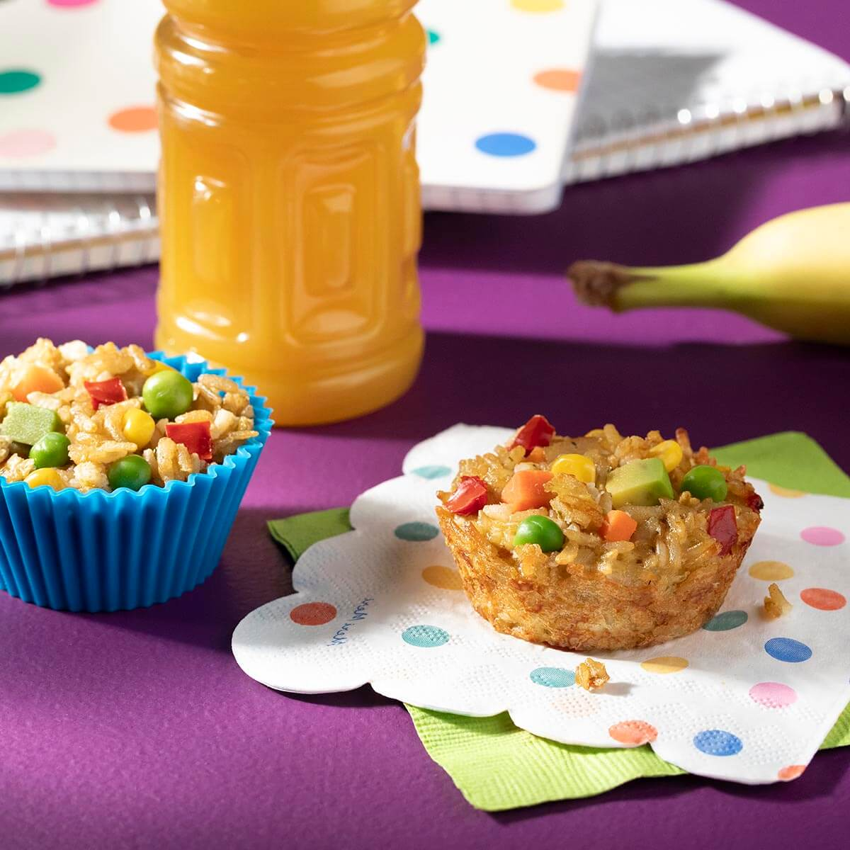 Veggie Fried Rice Cups