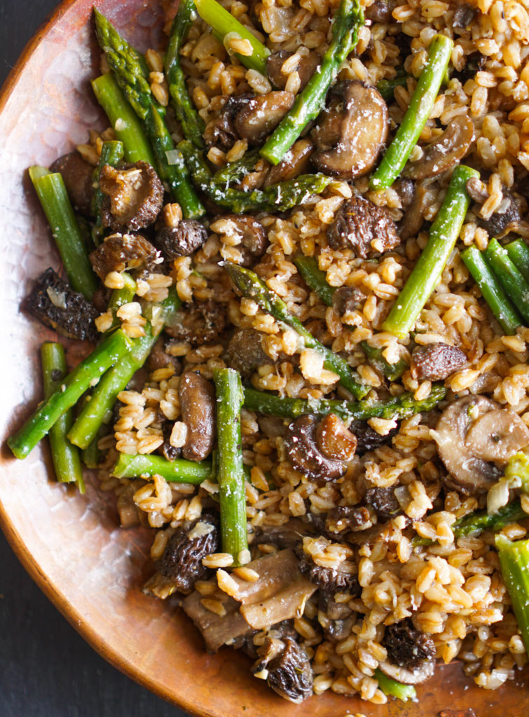 Morel and Asparagus Risotto