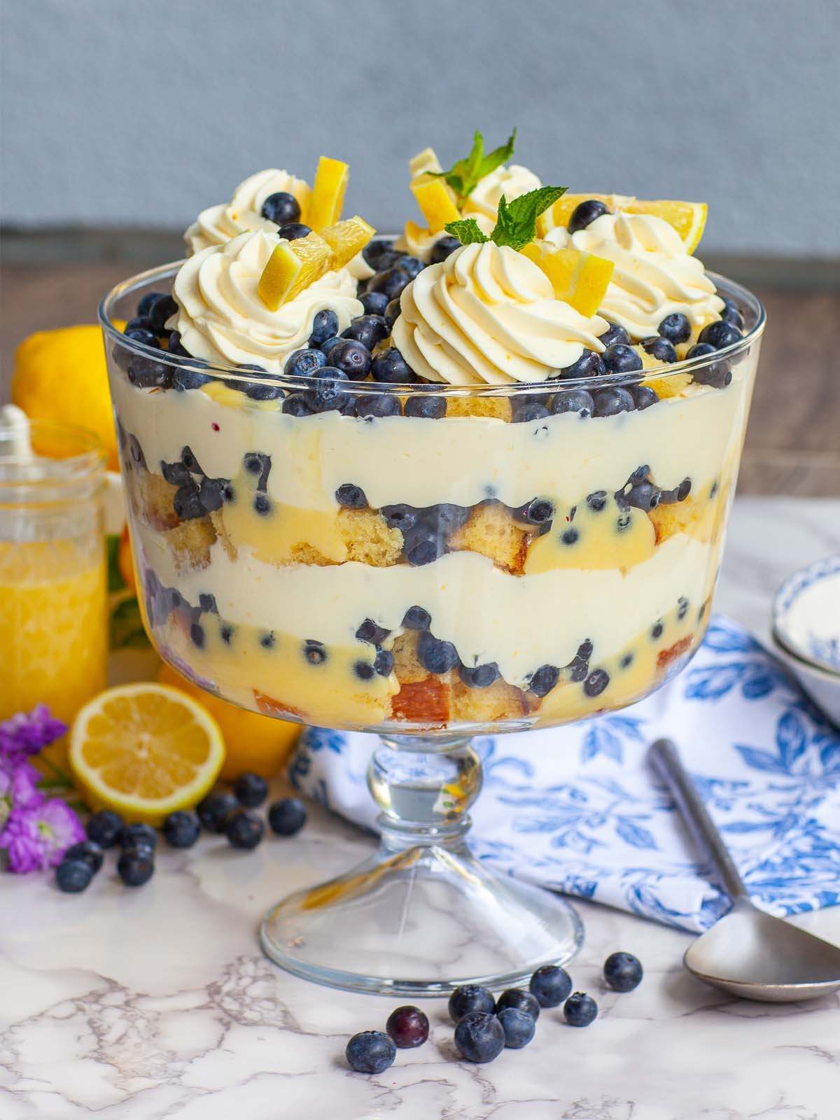 Lemon Blueberry Trifle