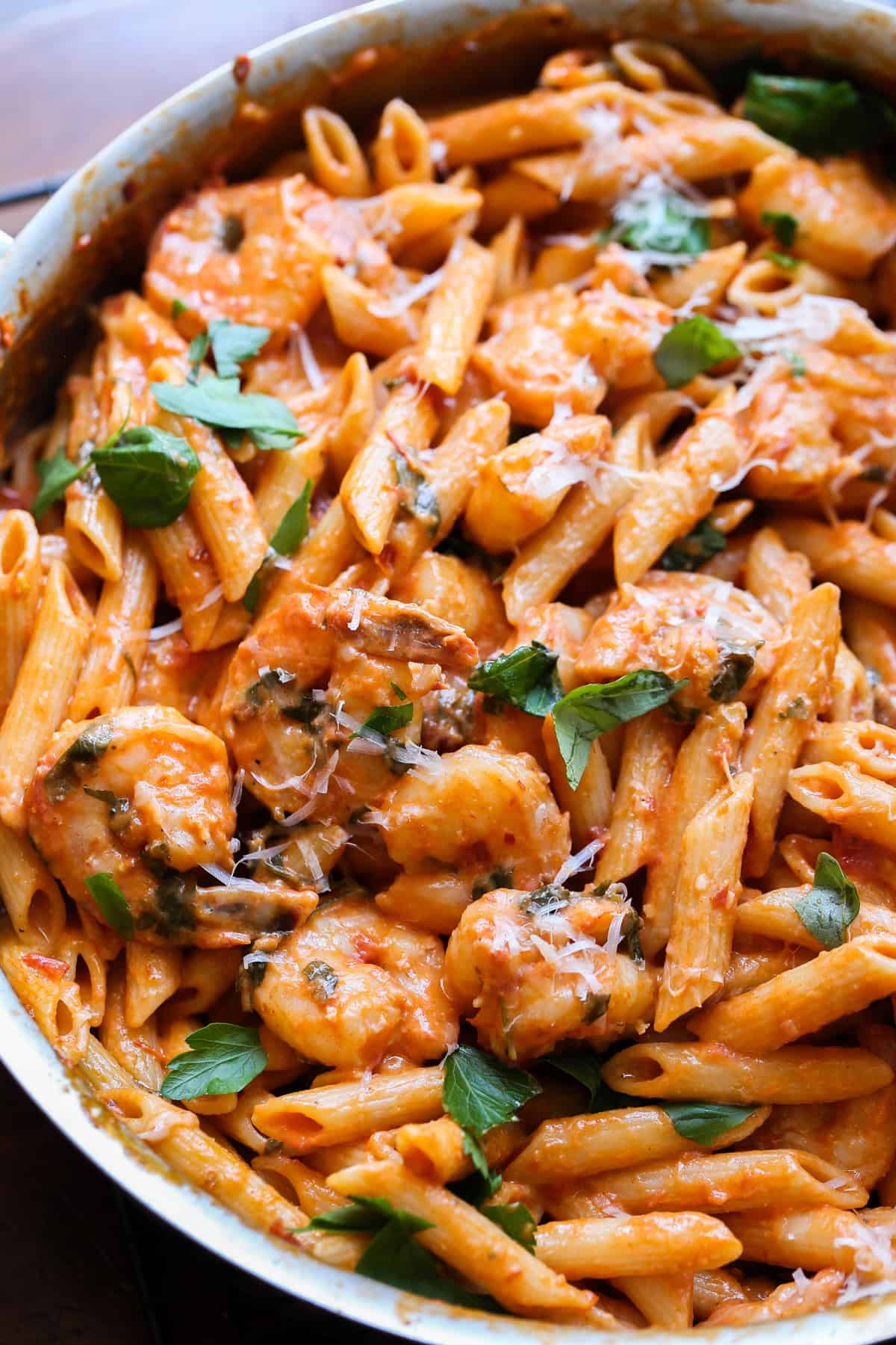 Spicy Shrimp and Tomato Penne