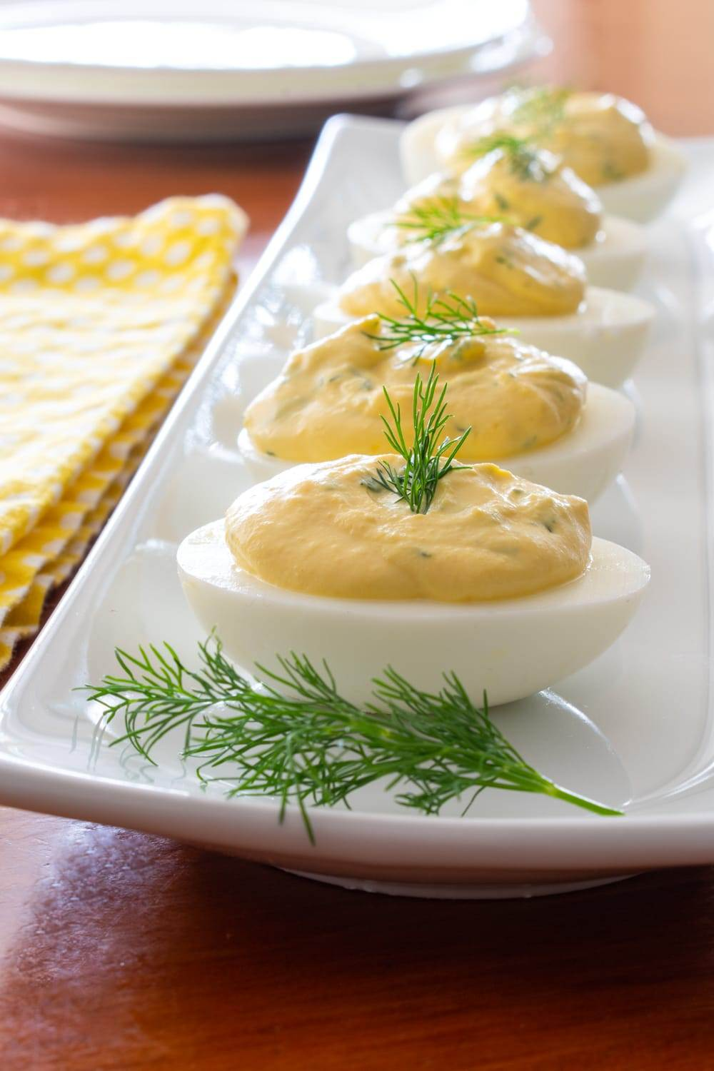Deviled Eggs with Dill and Lemon