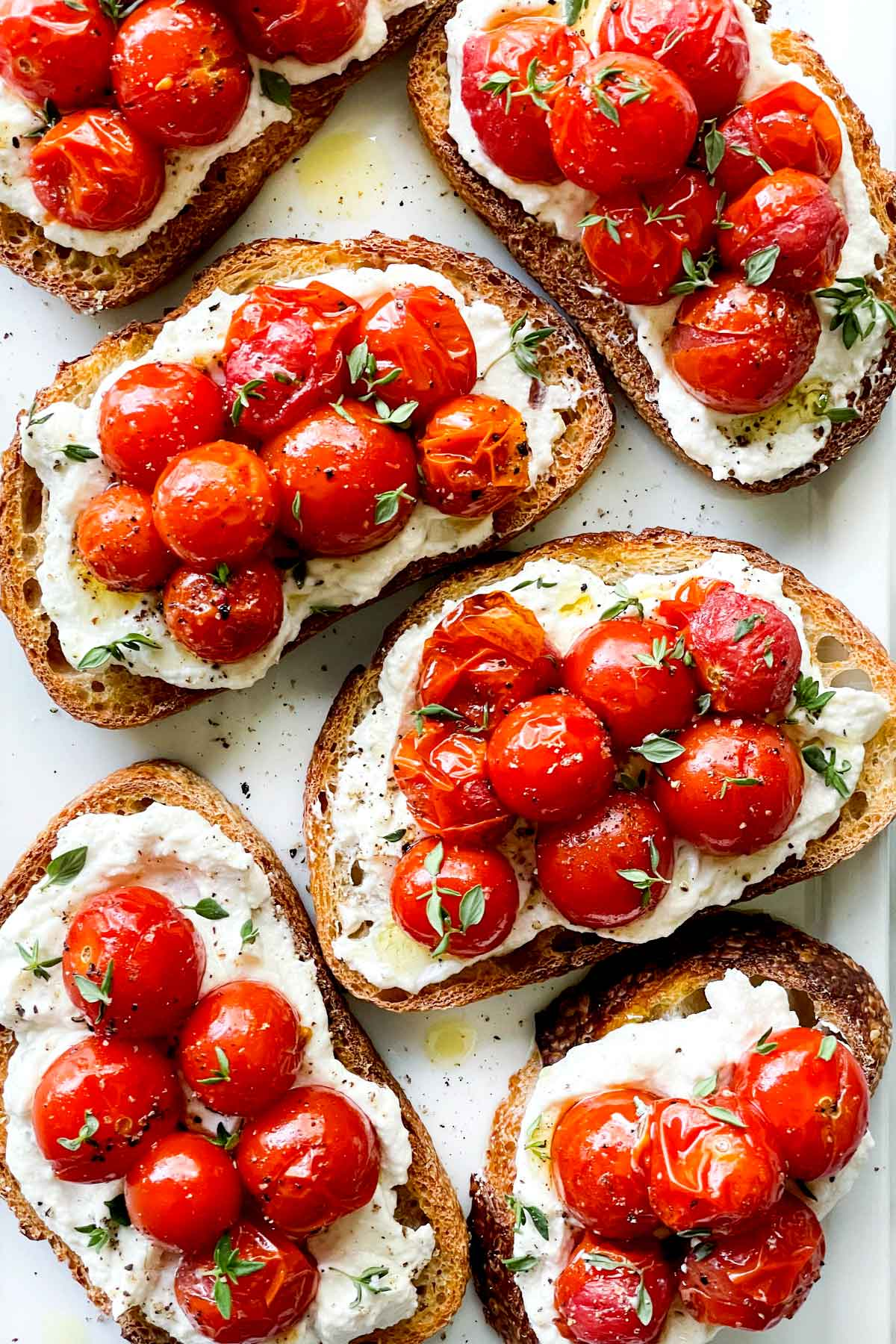 Tomato and Ricotta Crostini