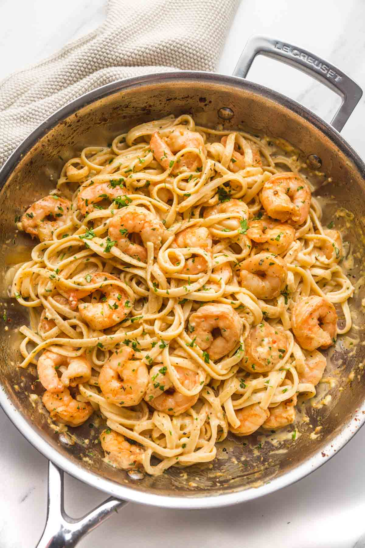 Creamy Garlic Shrimp Pasta